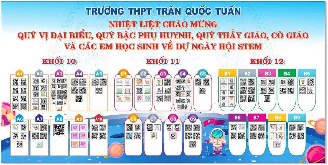 TRƯỜNG THPT TRẦN QUỐC TUẤN TỔ CHỨC NGÀY HỘI STEM VÀ HỘI THẢO VỀ DẠY HỌC STEM TẠI TRƯỜNG THPT, CHUYỂN GIAO NGHIÊN CỨU KHKT